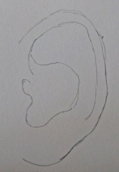 Jak narysować ucho
